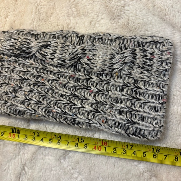 Romeo & Juliet Couture Sweater Large Black and Cream Mock Turtleneck Knit Cozy - Picture 16 of 16